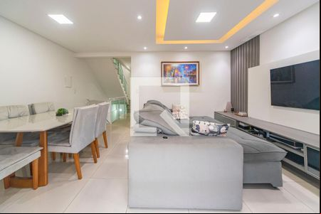 Sala de casa de condomínio à venda com 3 quartos, 127m² em Vila Helena, Santo André