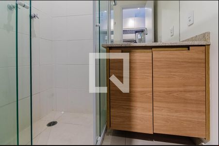 Banheiro de kitnet/studio para alugar com 1 quarto, 20m² em Vila Mariana, São Paulo
