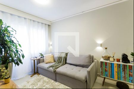 Sala de apartamento à venda com 1 quarto, 40m² em Indianópolis, São Paulo