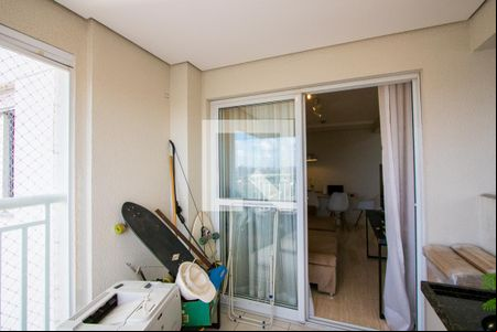 Varanda da sala de apartamento à venda com 2 quartos, 68m² em Vila Apiai, Santo André