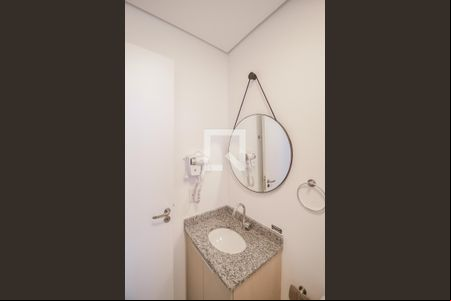Banheiro de apartamento à venda com 1 quarto, 26m² em Vila Campestre, São Bernardo do Campo