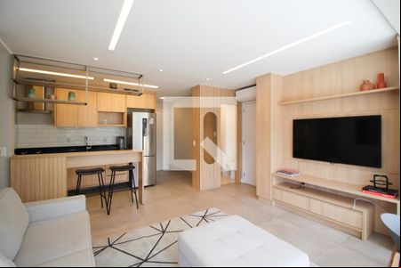 Sala de apartamento à venda com 2 quartos, 74m² em Indianópolis, São Paulo