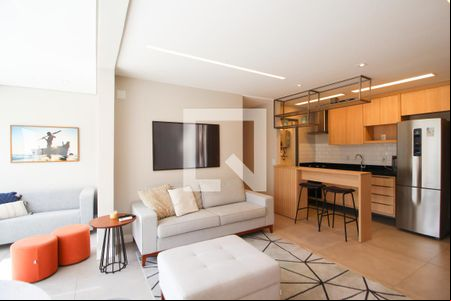 Sala de apartamento à venda com 2 quartos, 74m² em Indianópolis, São Paulo