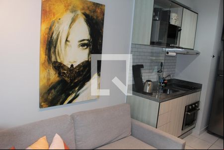 Sala de apartamento para alugar com 1 quarto, 28m² em República, São Paulo